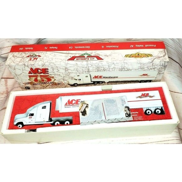 Vintage 1999 Ace Hardware 75th Anniversary Freightliner Tractor w/ 48' Trailer - Picture 1 of 12